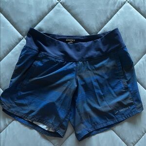 Brooks Blue Athletic Shorts for Active Performance